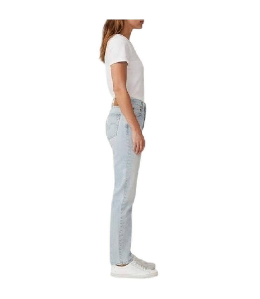 Womens/ladies 511 Cotton Slim Jeans Blue Light Sky Levis-4