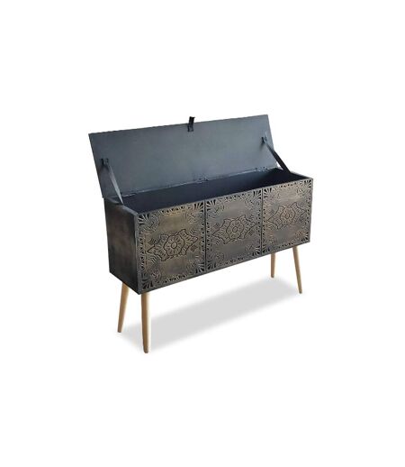 Coffre de Rangement Malina 100cm Cuivre & Or