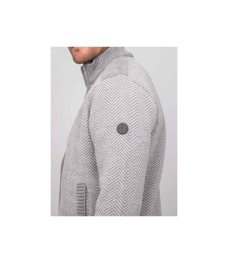 Gilet zippé motif chevrons LENIDICO