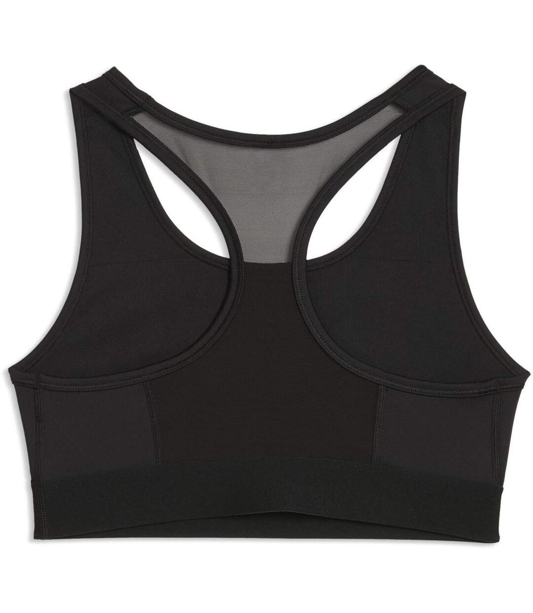 Womens/ladies Hyrox Logo Sports Bra Black Puma-3