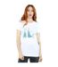 Disney - T-shirt FROZEN MAGIC SNOWFLAKES - Femme (Blanc) - UTBI24867-2
