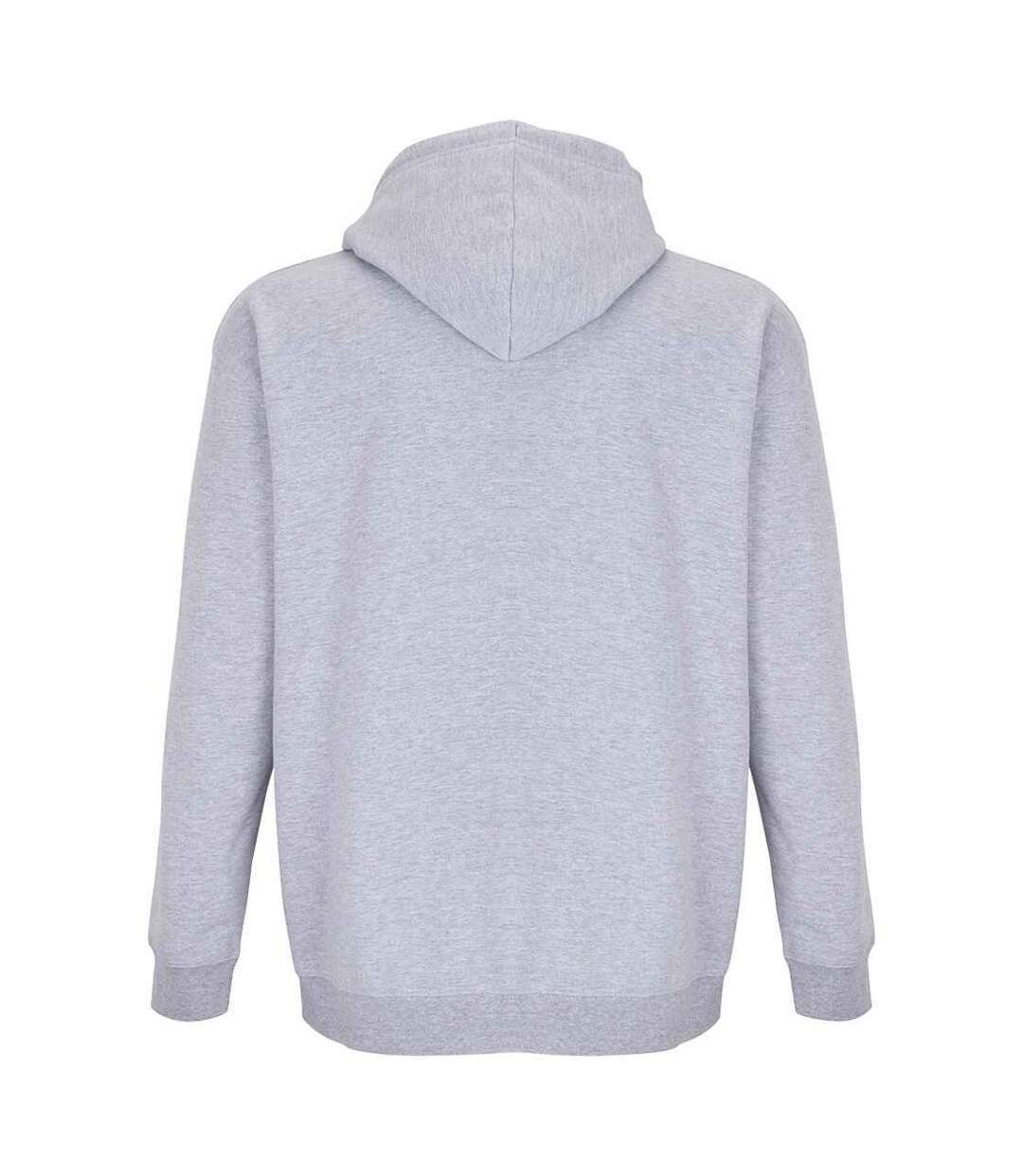 Veste à capuche carter adulte gris chiné SOLS