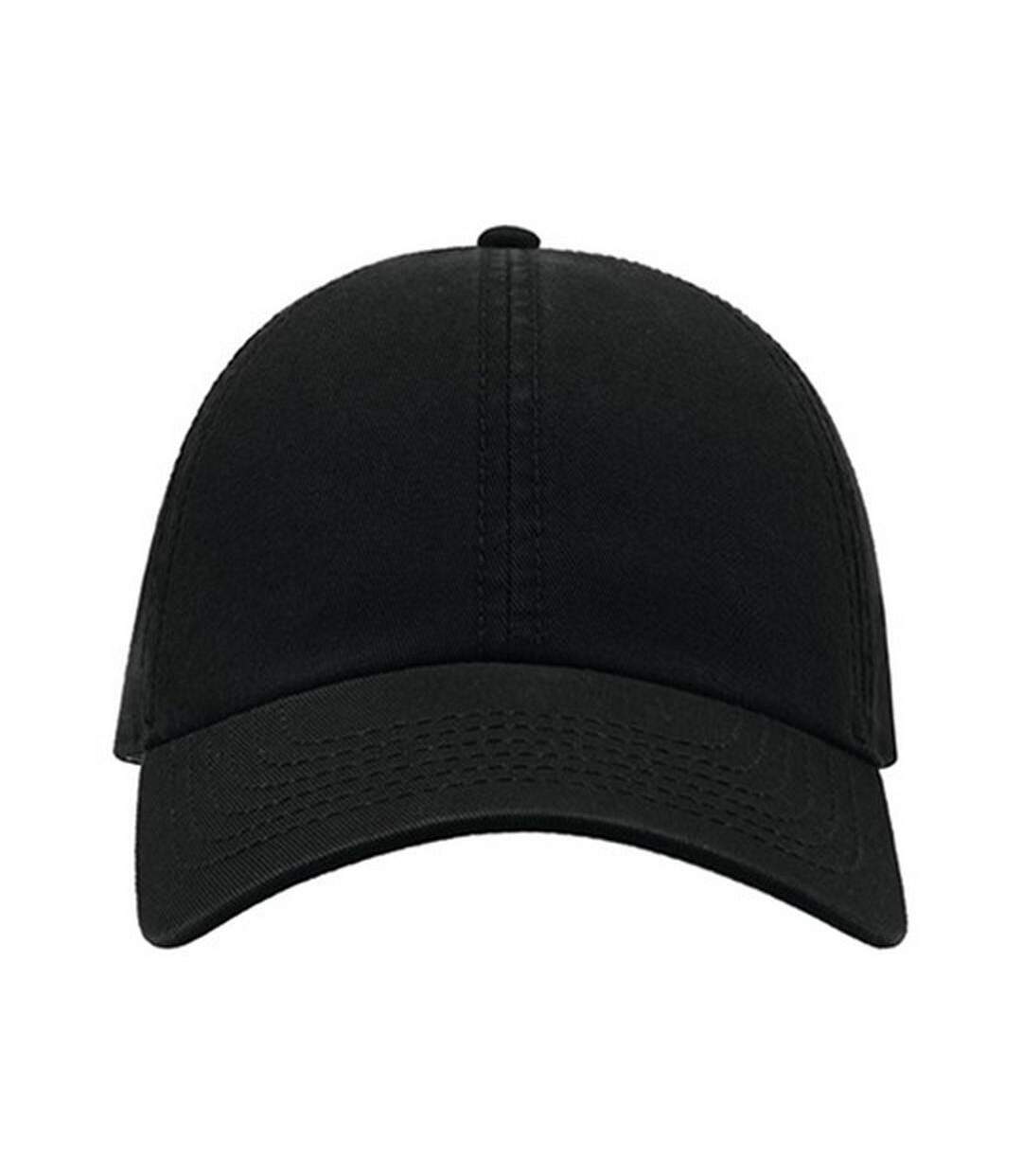 Casquette 6 Panneaux Action Mixte Noir Atlantis-4