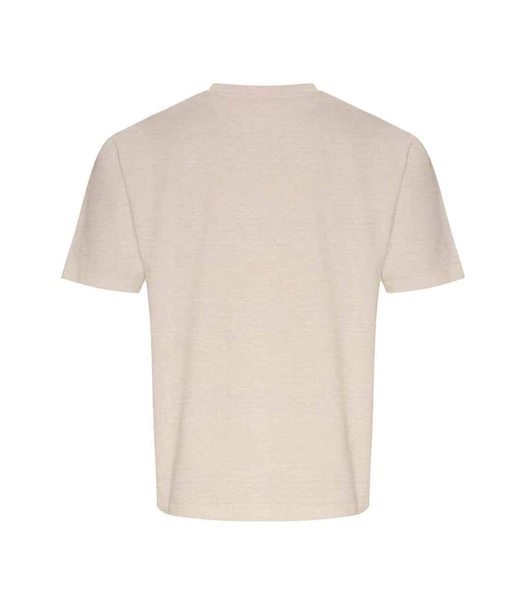 Unisex adult arrow recycled heavy oversized t-shirt stone Ecologie-2