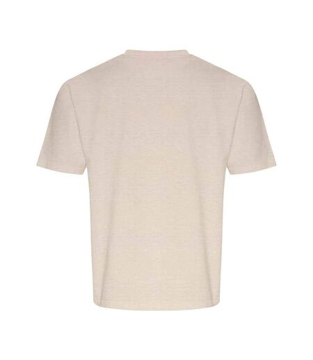 Unisex adult arrow recycled heavy oversized t-shirt stone Ecologie