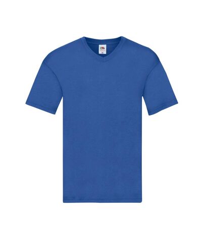 Fruit of the Loom Mens Original Plain V Neck T-Shirt (Royal Blue) - UTBC5316