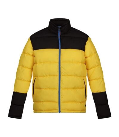 Doudoune vintage - Homme - TRA536 - jaune solar et noir