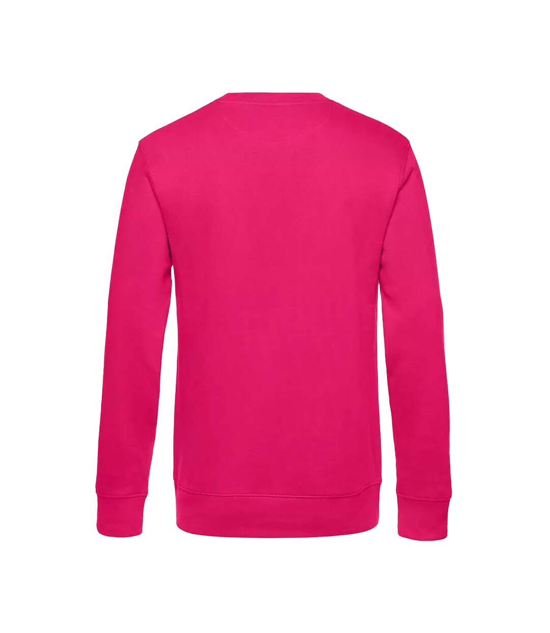 Mens king sweatshirt magenta pink B&C