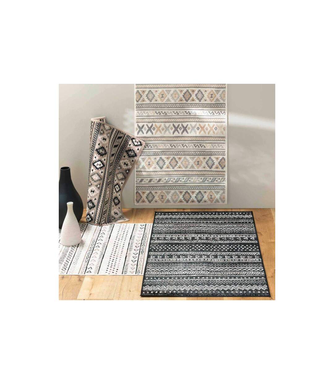 Tapis Déco Sakari 68x110cm Taupe-4