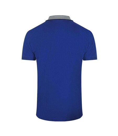 Polo Motif Rayures Contrastées Adulte Bleu Roi Cavalli Class