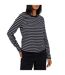 T-shirt Manches Longues Motif/style À Rayures Femme Bleu Marine Crème Brave Soul-2