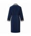 Mens Luxury Aw25 Dressing Gown Navy Blue Lambretta-2
