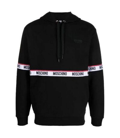 Sweat À Capuche Homme Noir Moschino