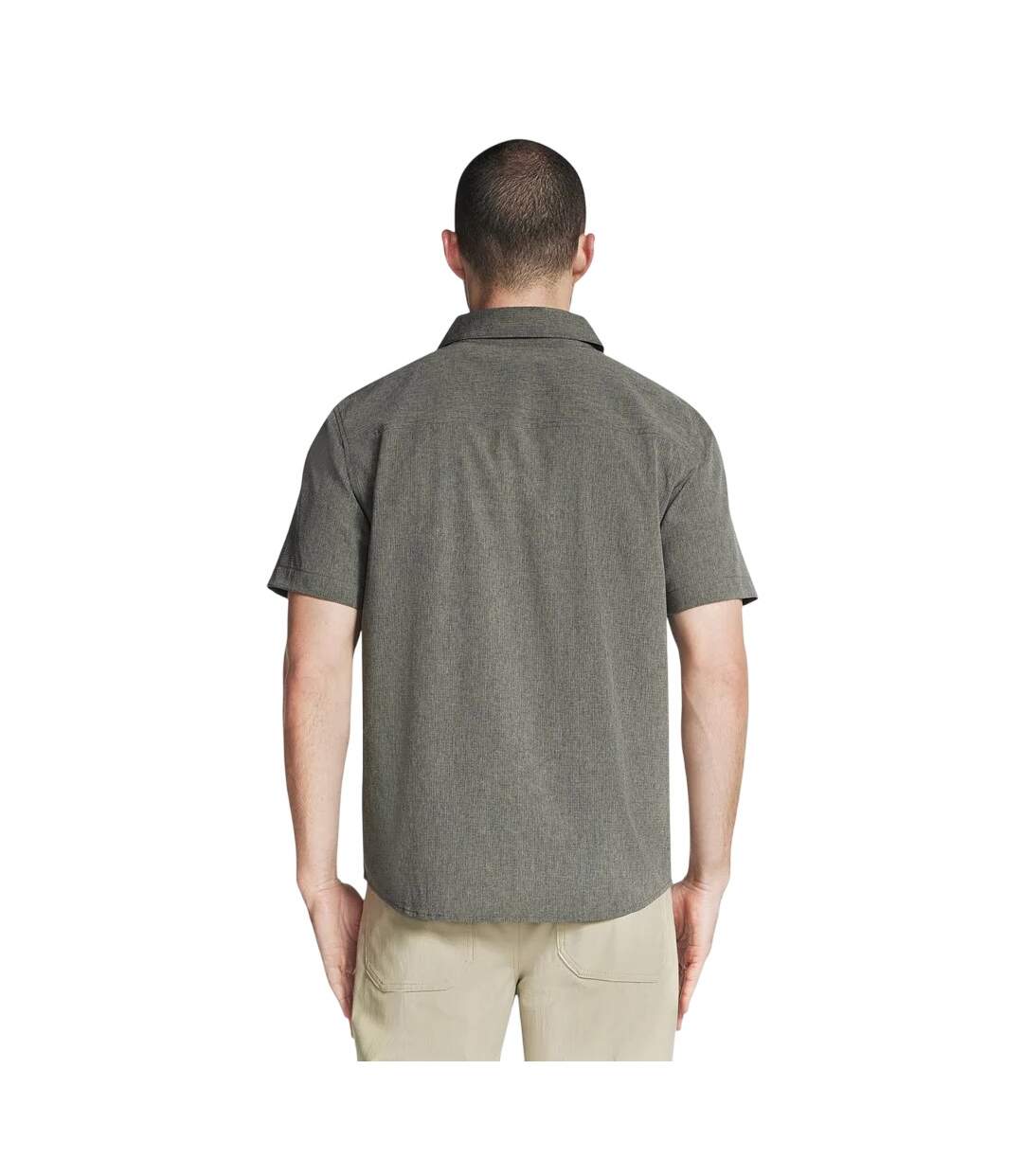 Mens Go Walk Air Short-sleeved Shirt Olive Grey Skechers-3