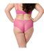 Shorty grande taille rose Samba-3