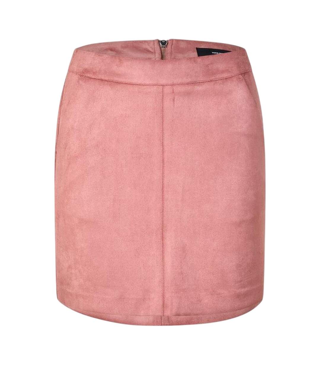 Jupe Droite Donna Femme Vieux Rose Vero Moda-1