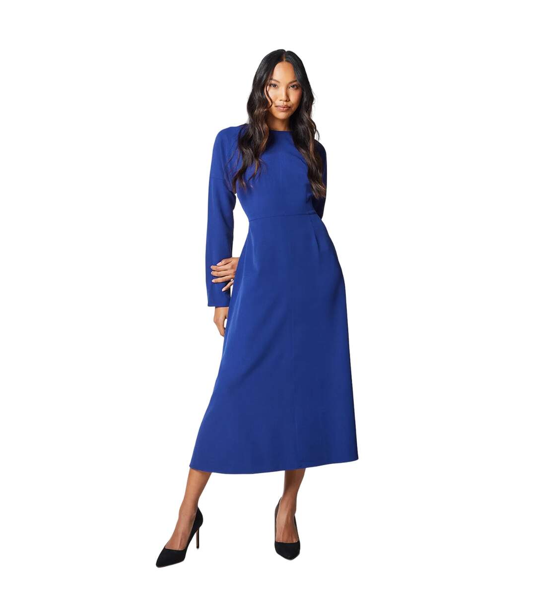 Robe mi-longue elizabeth femme bleu Principles