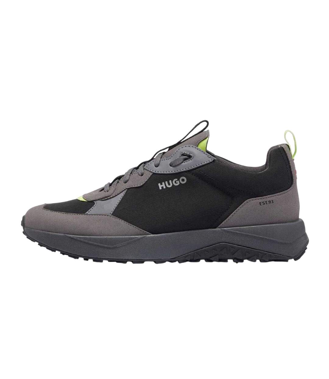 Mens Kane Runn Textile Lace Up Shoes Black Hugo-2