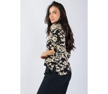 Top style chemisier en viscose léger ASHLEY motif fleuri Coton Du Monde