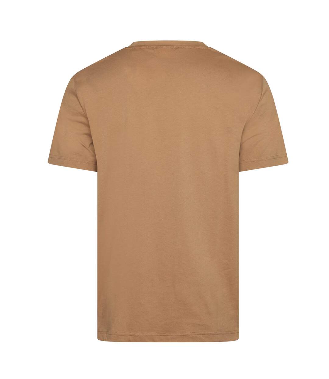 Mens Short-sleeved T-shirt Caramel Beige Gant-2