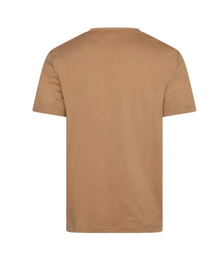 Mens Short-sleeved T-shirt Caramel Beige Gant