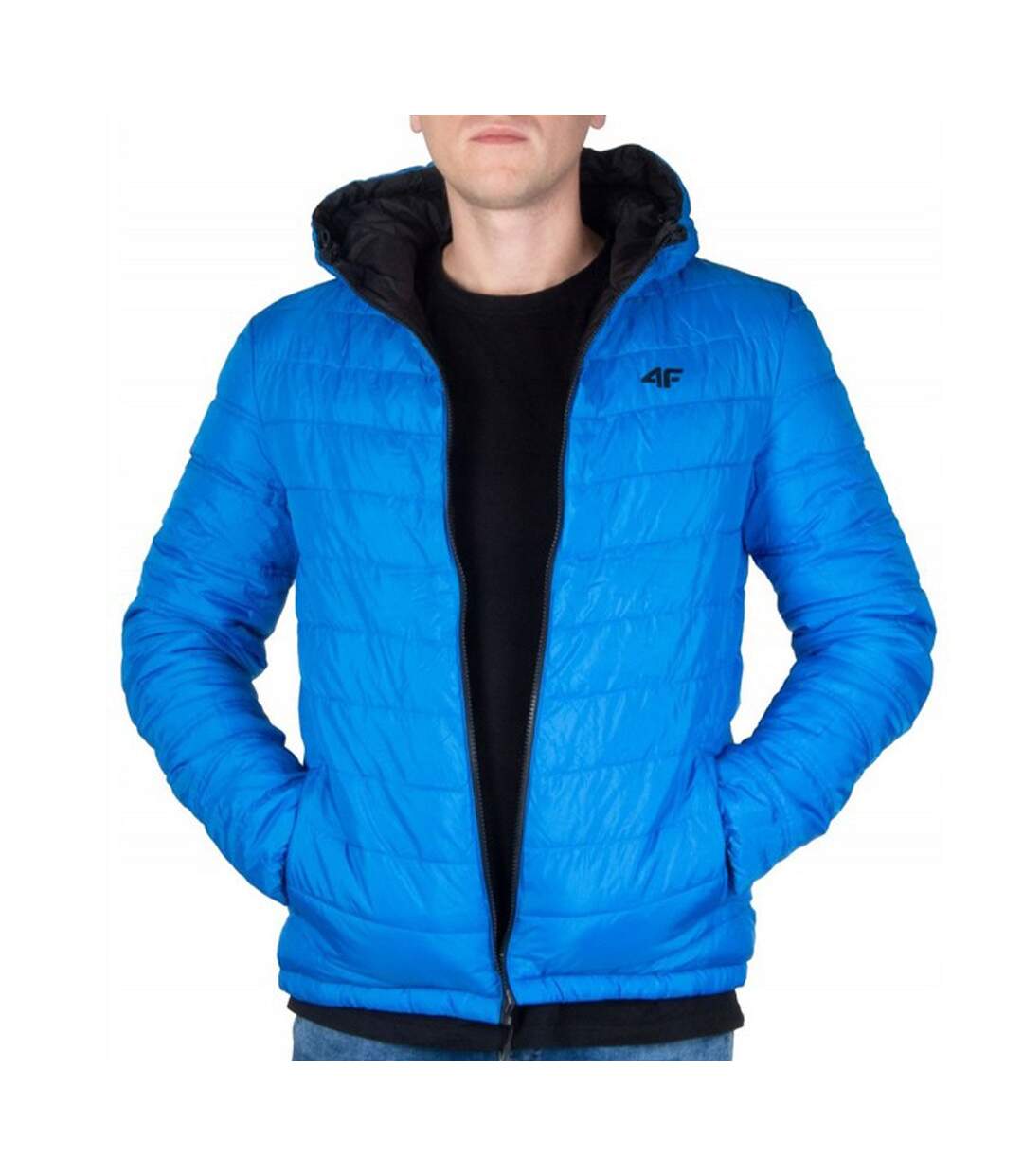 Doudoune Matelassée Homme Noir Bleu 4F-1