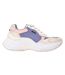 Womens/ladies Noa Leather Running Trainers Purple Boss-1