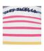 Womens/ladies Colour Block Stripe Button Neck Sweatshirt Rainbow Lazy Jacks-3