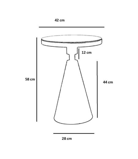 Table d'appoint en métal Side