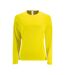 SOLS Womens/Ladies Sporty Long Sleeve Performance T-Shirt (Neon Yellow) - UTPC3131