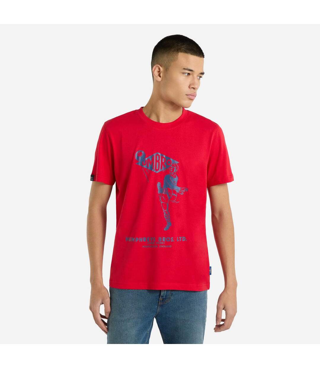 Umbro - T-shirt HUMPHREYS BROS - Homme (Rouge) - UTUO2086-1