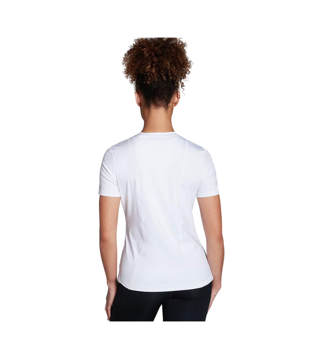 Womens/ladies Short-sleeved Athletic T-shirt White MyProtein-3