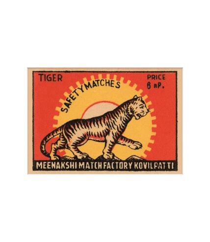 Tiger Safety Matches - Imprimé (Rouge / Jaune / Noir) (30 cm x 40 cm) - UTPM6386