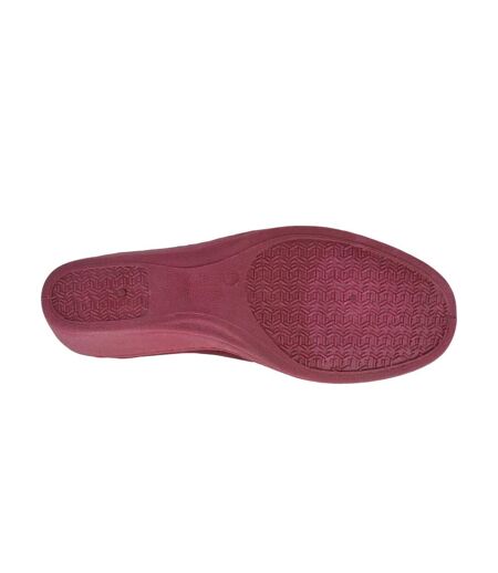 Chaussons Coupe Large Elsie Femme Bordeaux Sleepers