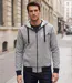 AXXANO AH1169M — Sweat à capuche marine et écru : le confort texturé 100% coton-5