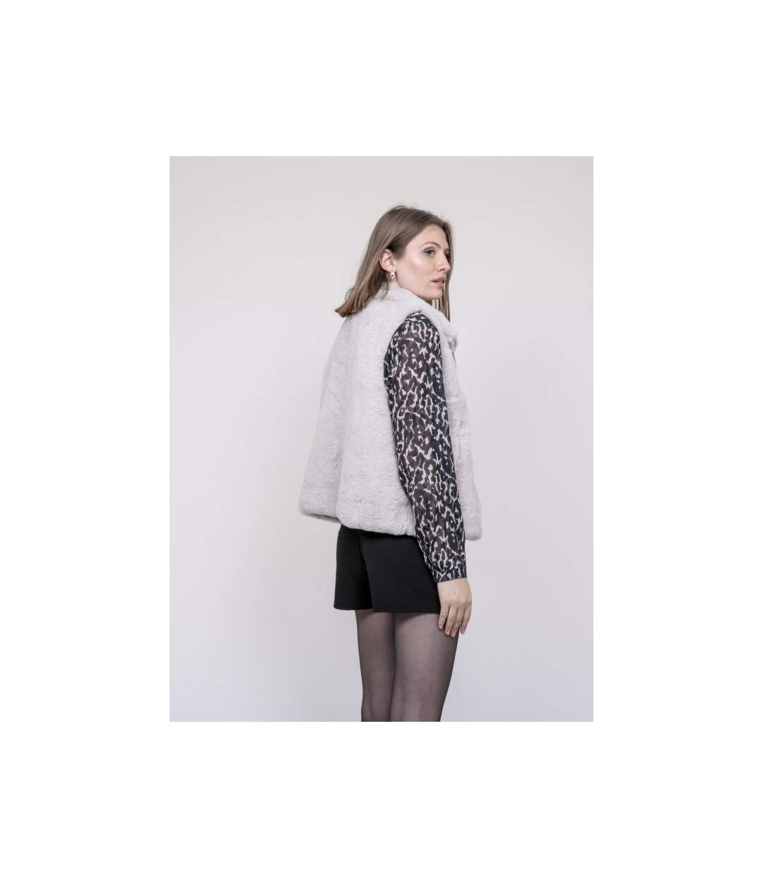 Veste sans manche fausse fourrure UNIKA - Dona X Lisa-2