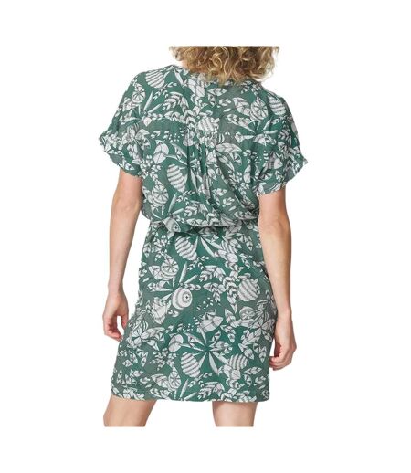 Robe kaki à fleurs femme tbs janierob