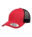 Casquette trucker retro adulte rouge / noir Flexfit