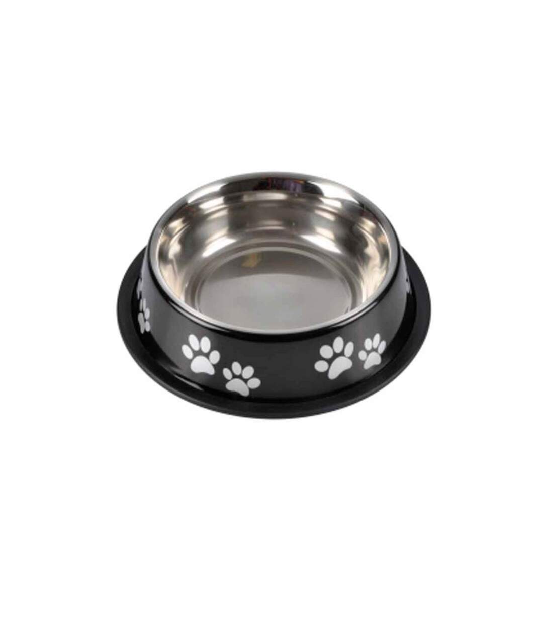 Gamelle Antidérapante Chien & Chat Pattes 21cm Noir-1