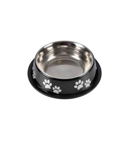 Gamelle Antidérapante Chien & Chat Pattes 21cm Noir