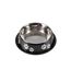 Gamelle Antidérapante Chien & Chat Pattes 21cm Noir-1