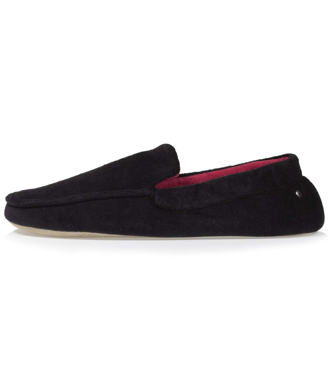Isotoner Chaussons Mocassins homme ultra confortables et légers, en coton biologique et semelle en cuir-4