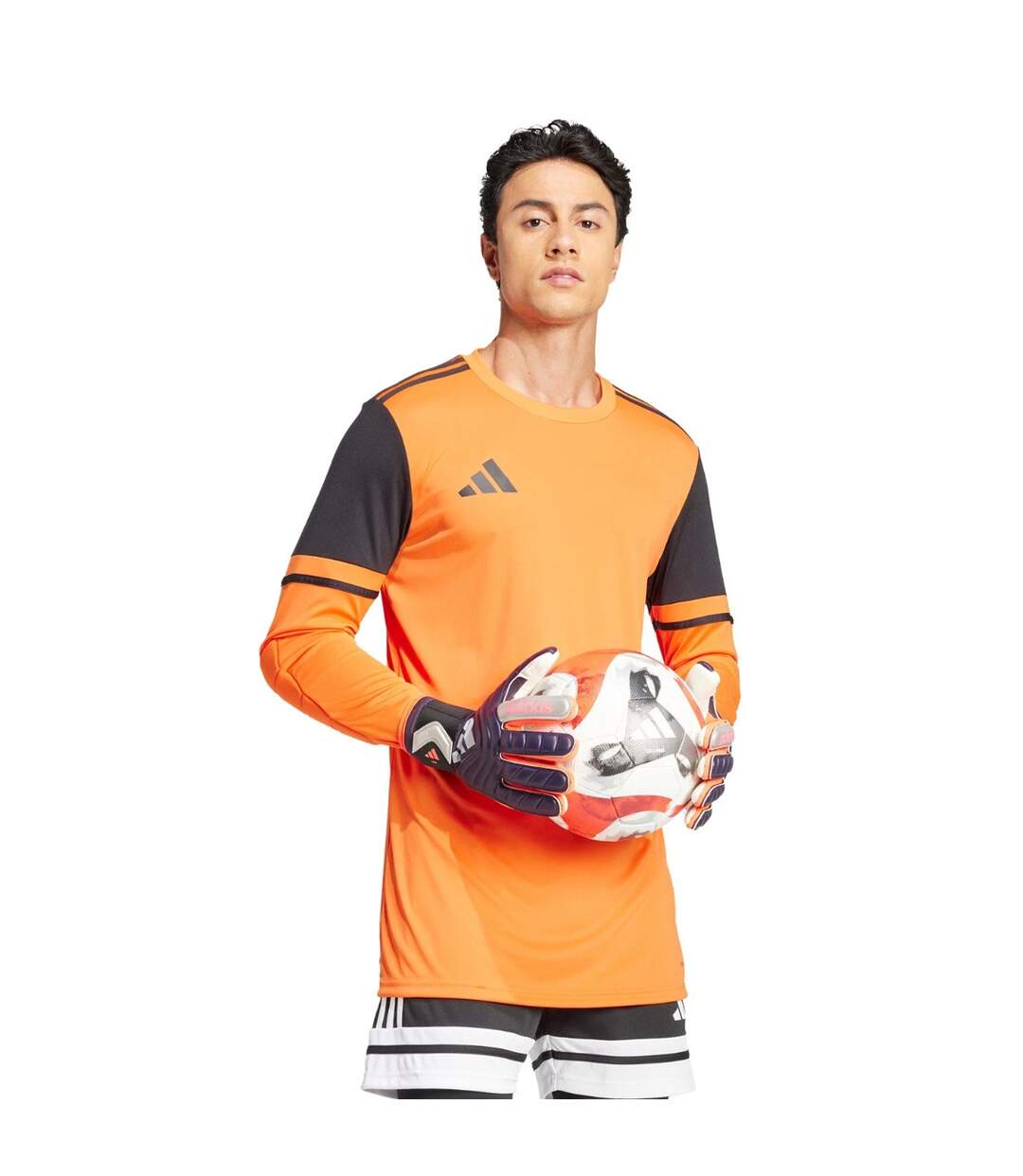 Mens Squadra 25 Long-sleeved Goalkeeper Jersey Orange Adidas-1