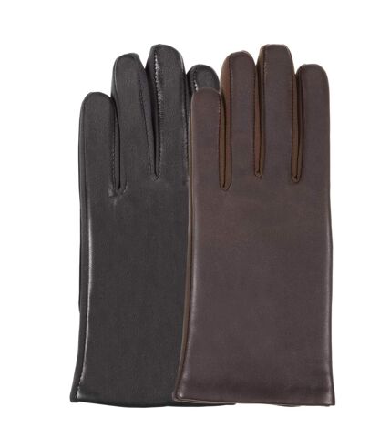 Isotoner Gants femme tactiles, taille unique et doublés en imitation fourrure