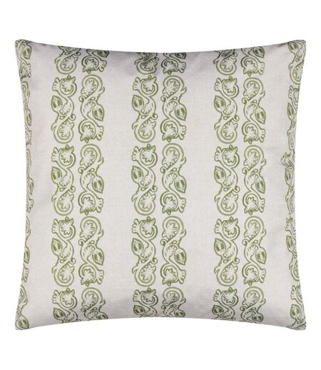 Kalindi stripe outdoor cushion cover 55cm x 55cm olive Paoletti