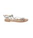 Dorothy Perkins Womens/Ladies Fleur Metallic Knotted Flat Sandals (Silver) - UTDP4643