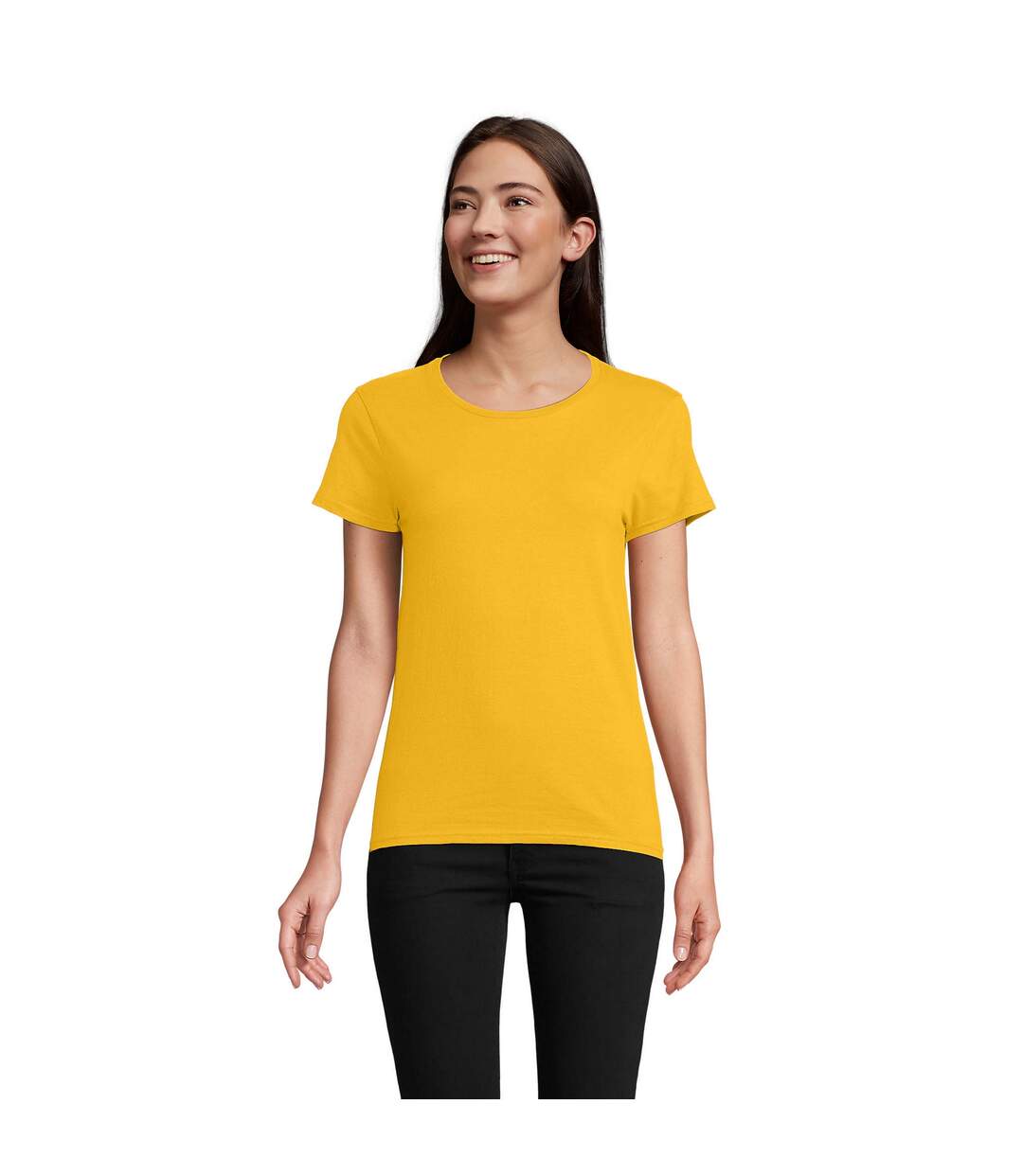 T-shirt Pioneer Femme Jaune Or SOLS-1
