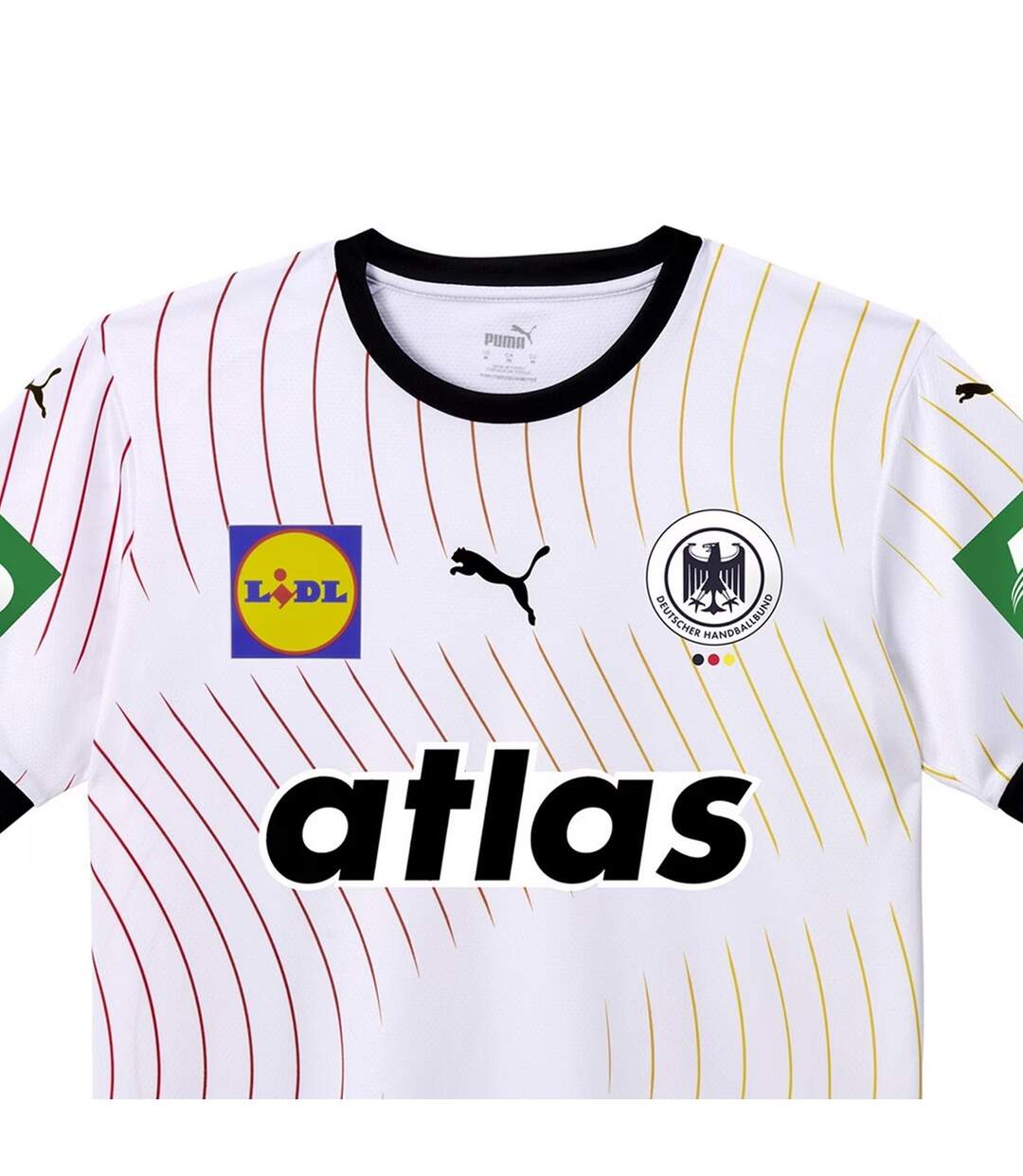 Mens Dhb Home Performance Jersey White Black Puma-3