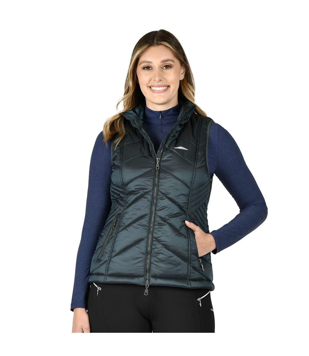 Gilet d´équitation presley femme pin Weatherbeeta-1