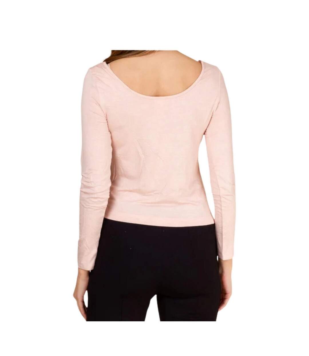 T-shirt Manches Longues Femme Rose Calvin Klein-2